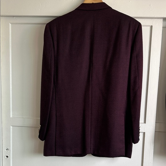 Brioni Men’s Rich Burgundy Sport Coat 75% Wool 25% Silk Made in Italy 🇮🇹 - Picture 5 of 12